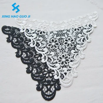 Wholesale price water-soluble embroidery decorative lace collar flower accessories