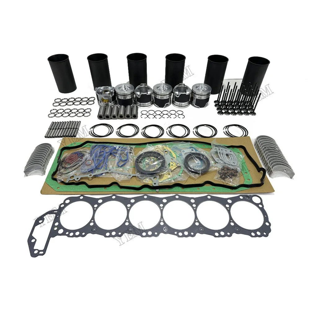 Overhaul Rebuild Kit Compatible for Hino Engine J08E J08ET J08E-TW Truck 238 268 338 Replacement