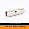 16mm direct double hole,white