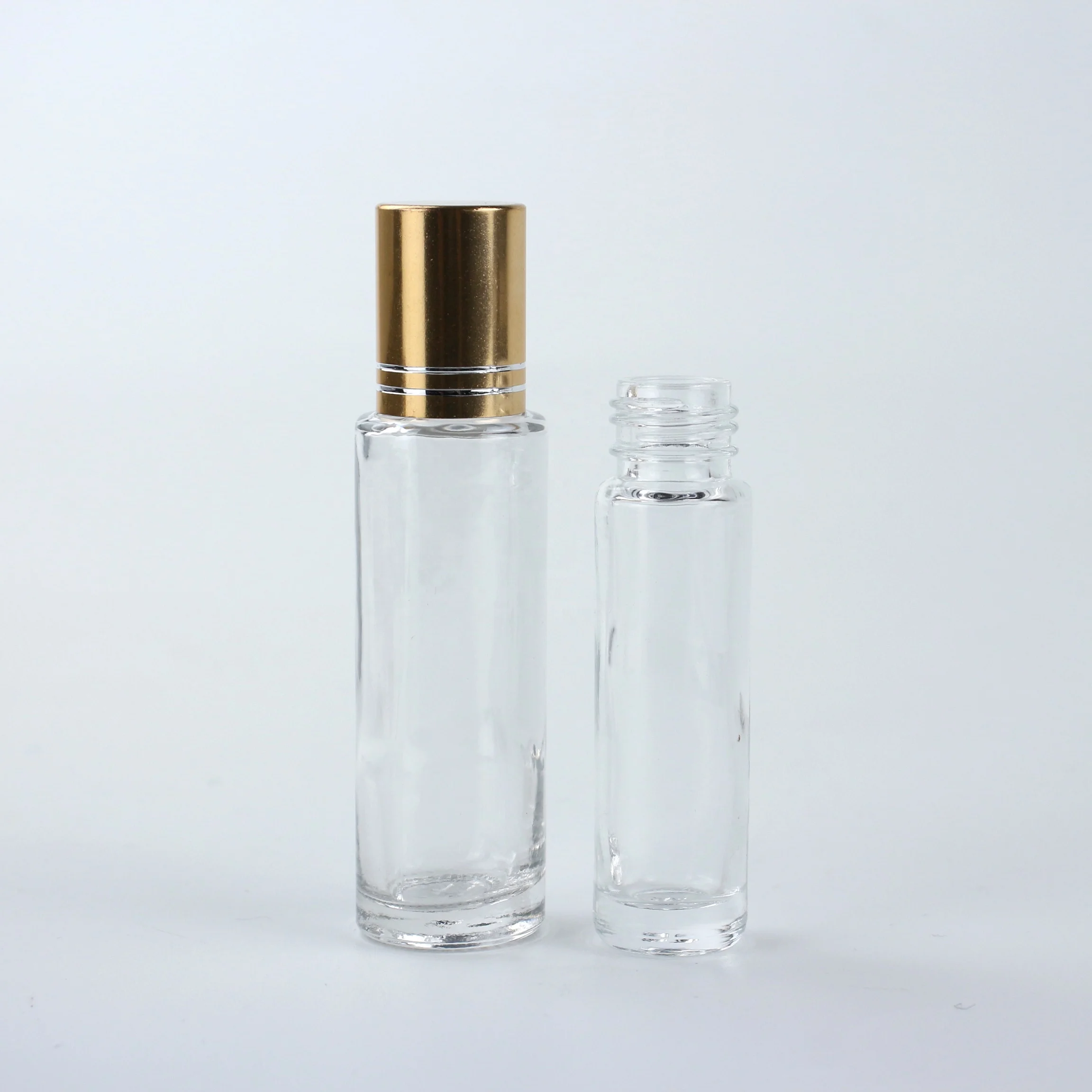 Mini glass amber bottle clear fragrance perfume glass bottle for cosmetic bottle