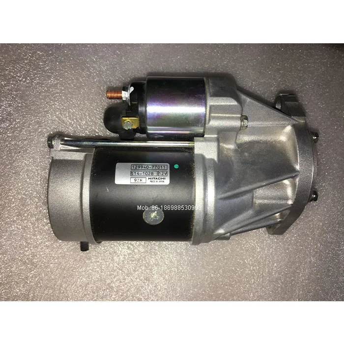 Démarreur 12V 3kW Pour Moteur Yanmar - Neuf, Réf. S14-102, Compatible Gehl, Komatsu, Wacker