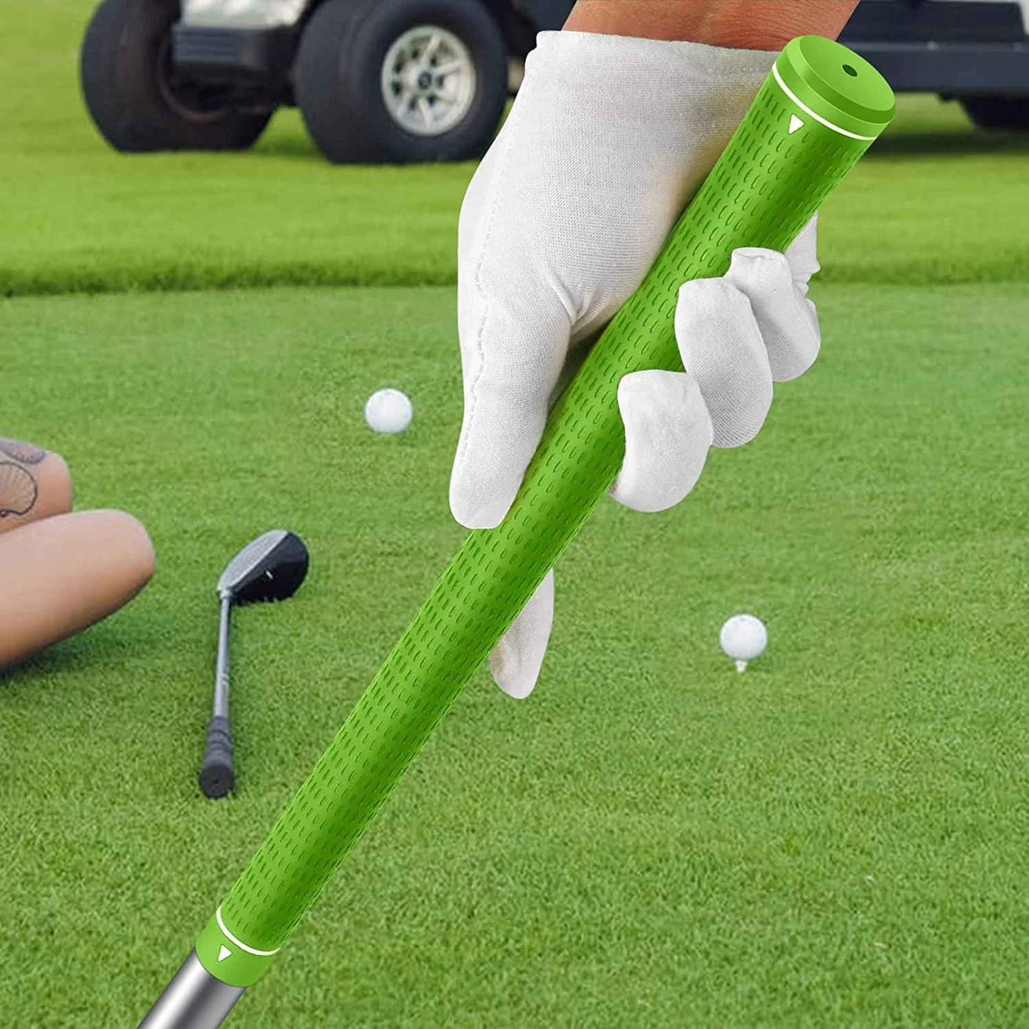 Custom Logo Non Slip High Performance All Weather Tour Pro Velvet Golf Rubber Grips Standard Size Midsize and Jumbo for Sale