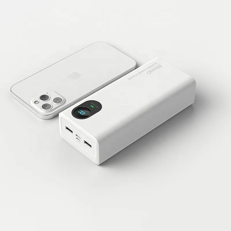 Wholesale Customize Power Bank Universal Portable Smart Phone Charger Gift Factory Price Lithium Battery 65W Power Bank 30000mah