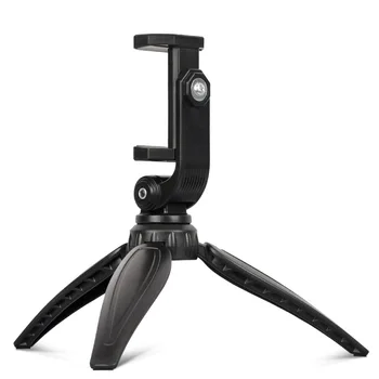 QZSD Q166I Mini Desk Mobile Phone Tripod Stand With Mobile Phone Clip Max Height 240MM detail image