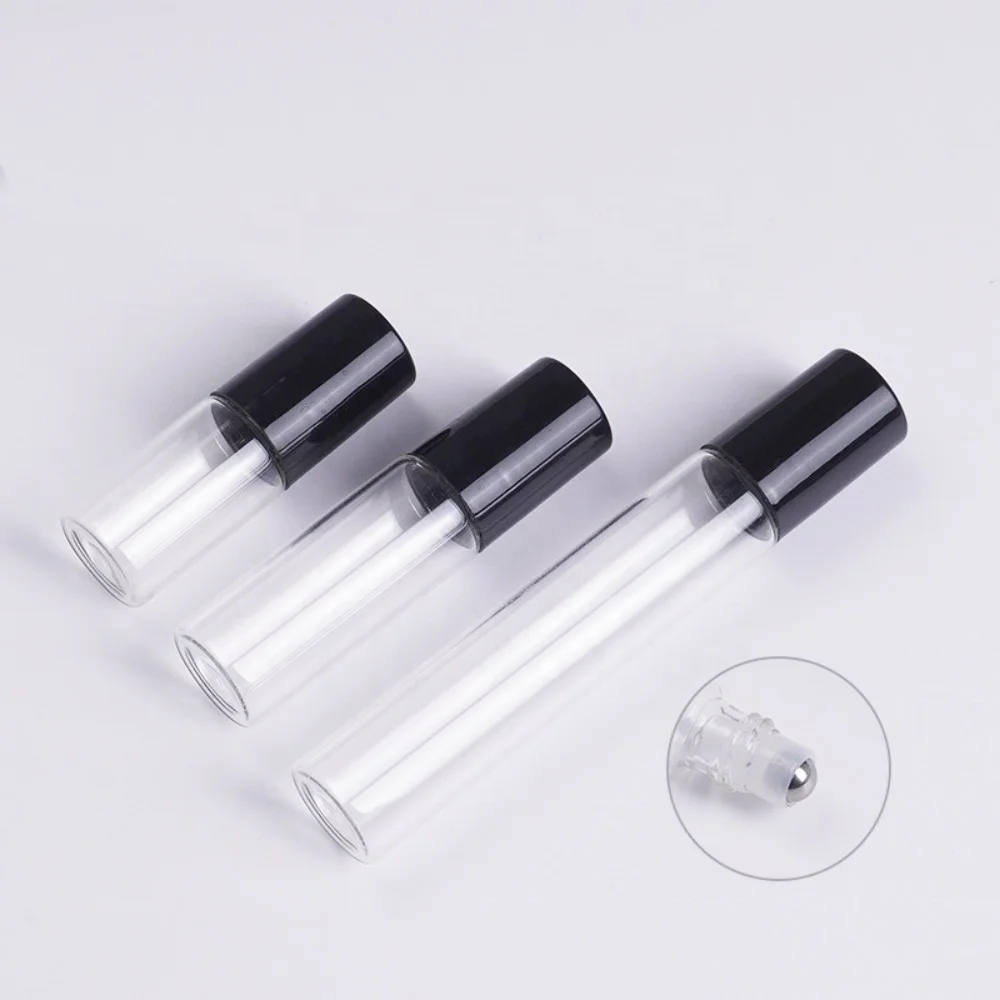 Workmanship 10ml 15ml Amber Black glass roll on bottles roller ball for  20ml perfume bottle to pack essential oil