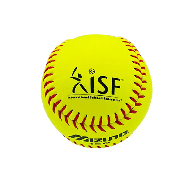 12inch Optic Yellow Split Leather Cover With Pu&cork Core Fastpitch