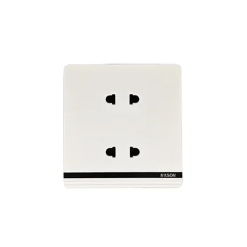 Azerbaijan Tajikistan Double Socket  4 Pin Socket Wall Switches and Sockets