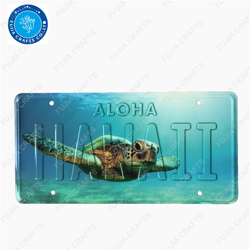 Embossed Monaco Decorative Souvenir License Plate