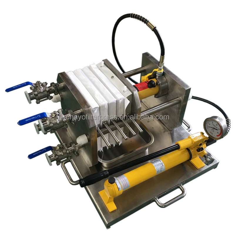 China High Quality Small Diaphragm Filter Press Maple Syrup Small Filter Press Machine
