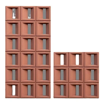 Modern Style Double-Sided Light PU Grid Wall Art Double-Sided Background Partition for Indoor Dining Hotel Big Slab Exterior