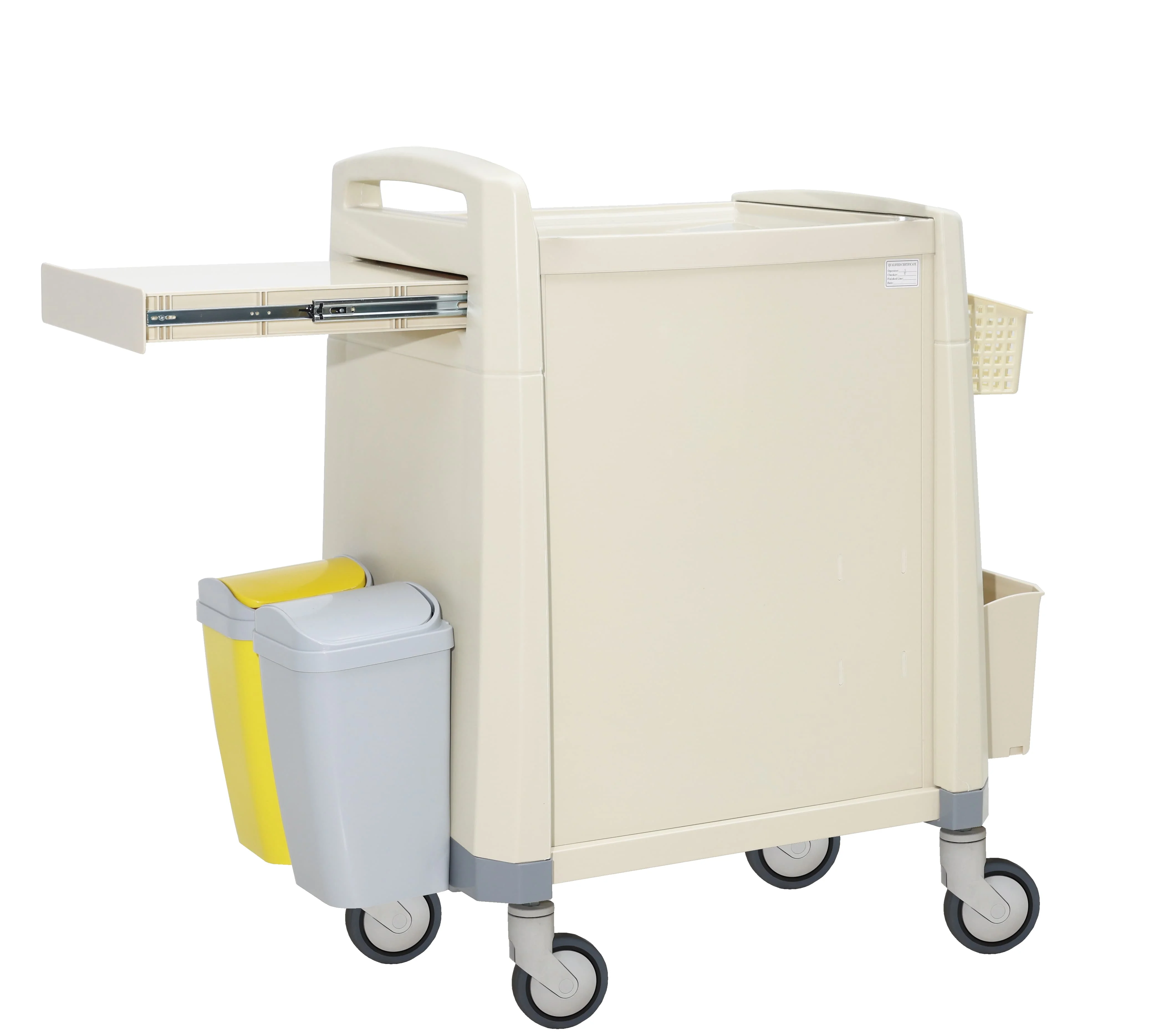 Secured Modern ABS Hospital Medication Transport Cart Individual Locks Dual-Use Work Surfaces Pharmaceutical Living Room 3