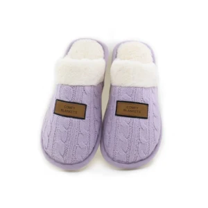 Hot Selling Winter Warm Cassimere Knit Indoor slippers Plush Home/ House Women slippers for Women