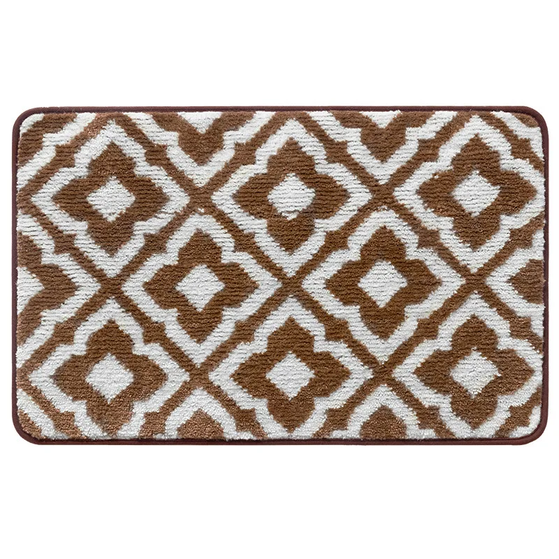 Customized sizes morden rugs microfiber moroccan trellis non-slip soft Kitchen Mat Anti Fatigue doormat runner carpet manufacture