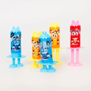 Wholesale price interesting cartoon mix fruity jam jelly liquid candy syringe candy toys kids