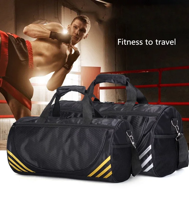 Custom logo gym sports duffle bag men gym bag women duffel bag with shoes compartment