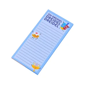 Custom Magnetic Loose Leaf Shopping List Pad with Colorful Design for Fridge to Do Notes