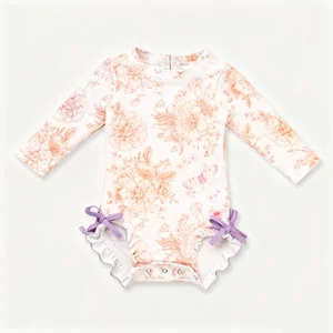 High Quality Custom Girls Swimwear  Upf 50 Swim Dress One Piece for Kids and Baby