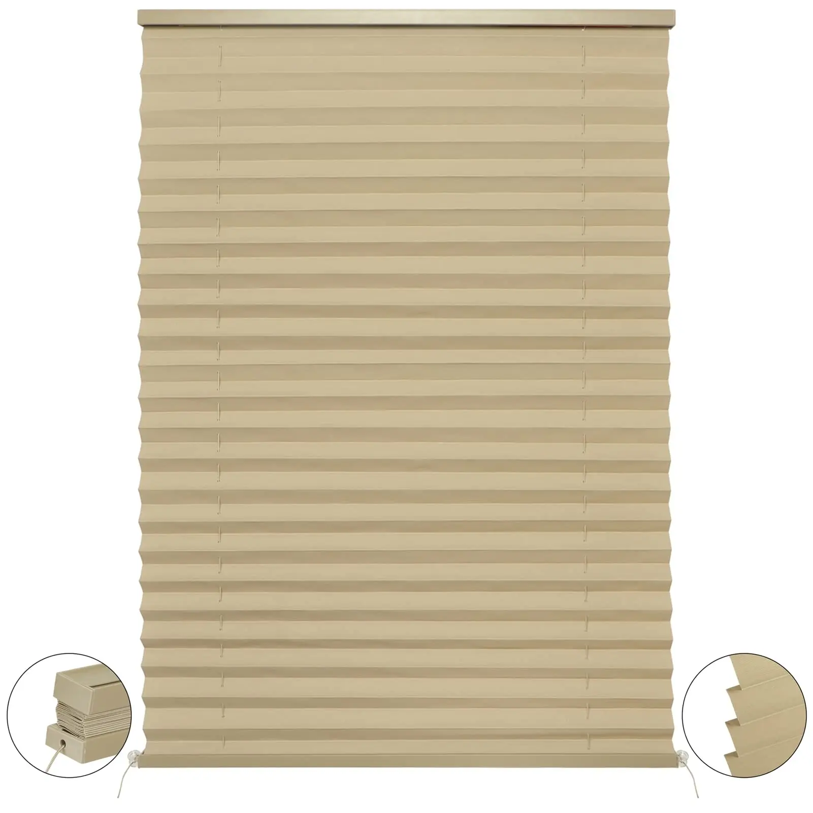 JSL 25 MM RV Window Fabric Pleated Shade Shutters for RV Camper Travel Trailers USA Hot Sale
