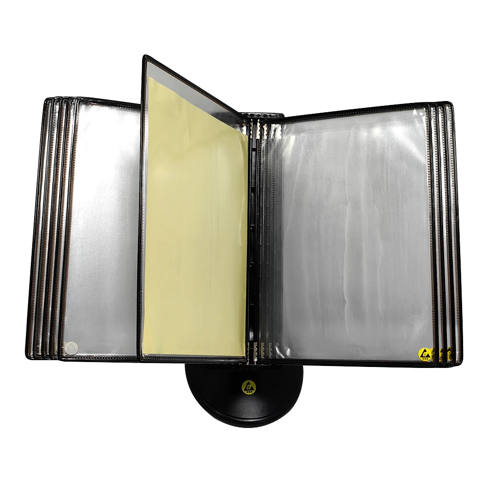 A4 Wall Mounted Rotary Shaft Display Anti-Static Rack