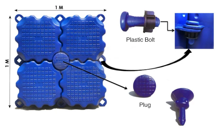 Pontoon Boat Floating Dock Made From Hdpe Plastic Dock For Aquatics ...