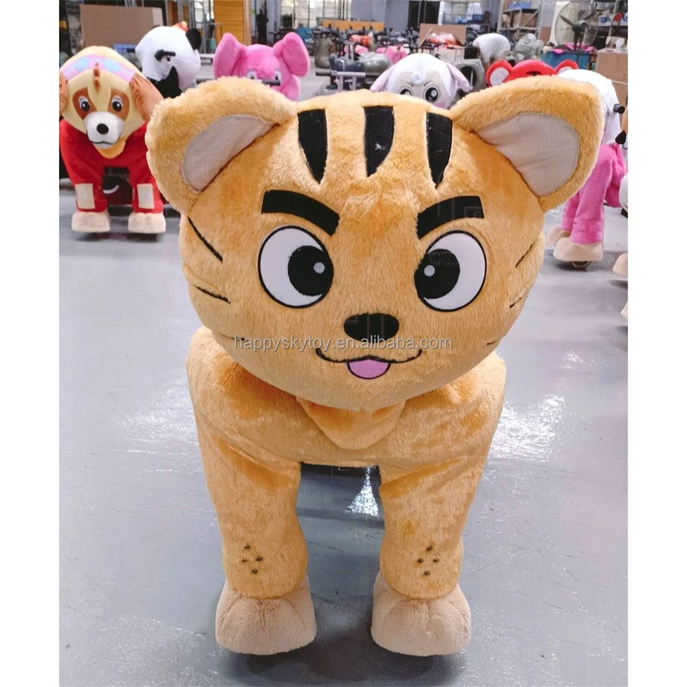 tracey dog sex toy Adult Electric Toy Coin-Operated Walking Monkey & Pig Stuffed Animals  Wheels Horse Type Plush Material Shopping Mall Ride-On Fun