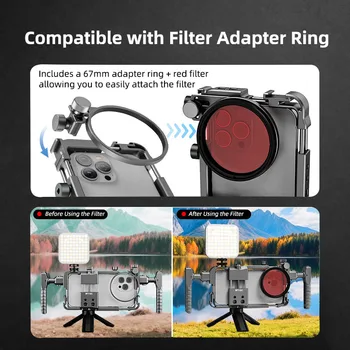 Smartphone Video Handheld Cage Kit Phone Cage Rig Kit for Iphone16 detail image