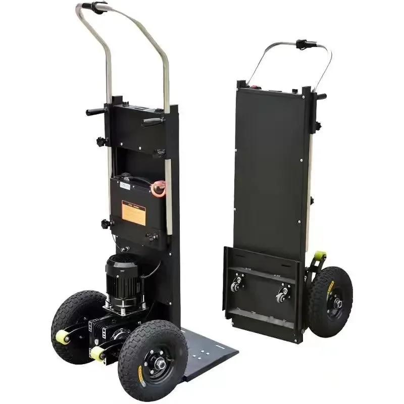 Hand Heavy Electric Stair Climbing Trolley Load 380/400 kg Metal Climb Stair Shopping Electric Climbing Stairs Trolley Climber