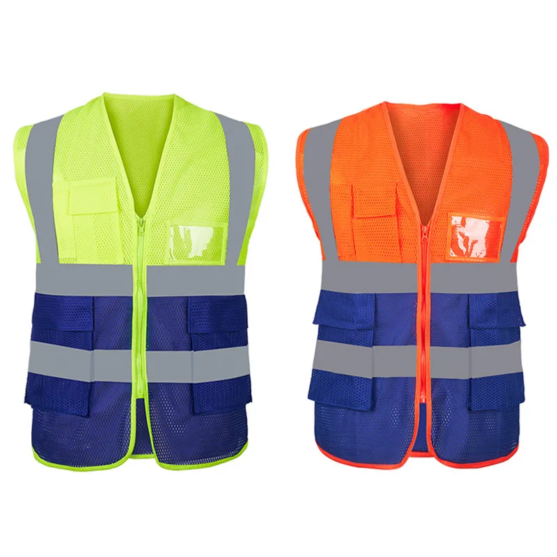 Reflective Vest Safety Vest Jacket Strip Personal Security Construction High Visibility Hi Vis Work Safety Reflective Clothing