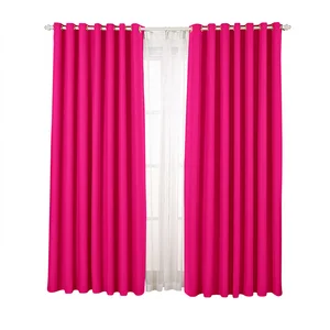 Heavy Duty Thermal Insulated Wave Jacquard Curtains for Bedroom Living Room 100% Blackout Drapes Solid Color Polyester Home