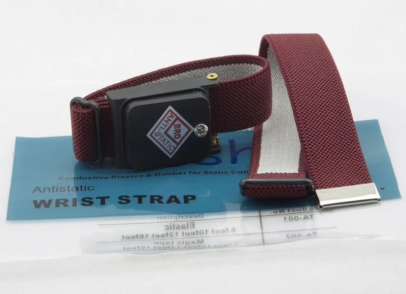 Blue Black Red Fabric Cordless Esd Anti Static Wrist Strap - Buy Anti ...