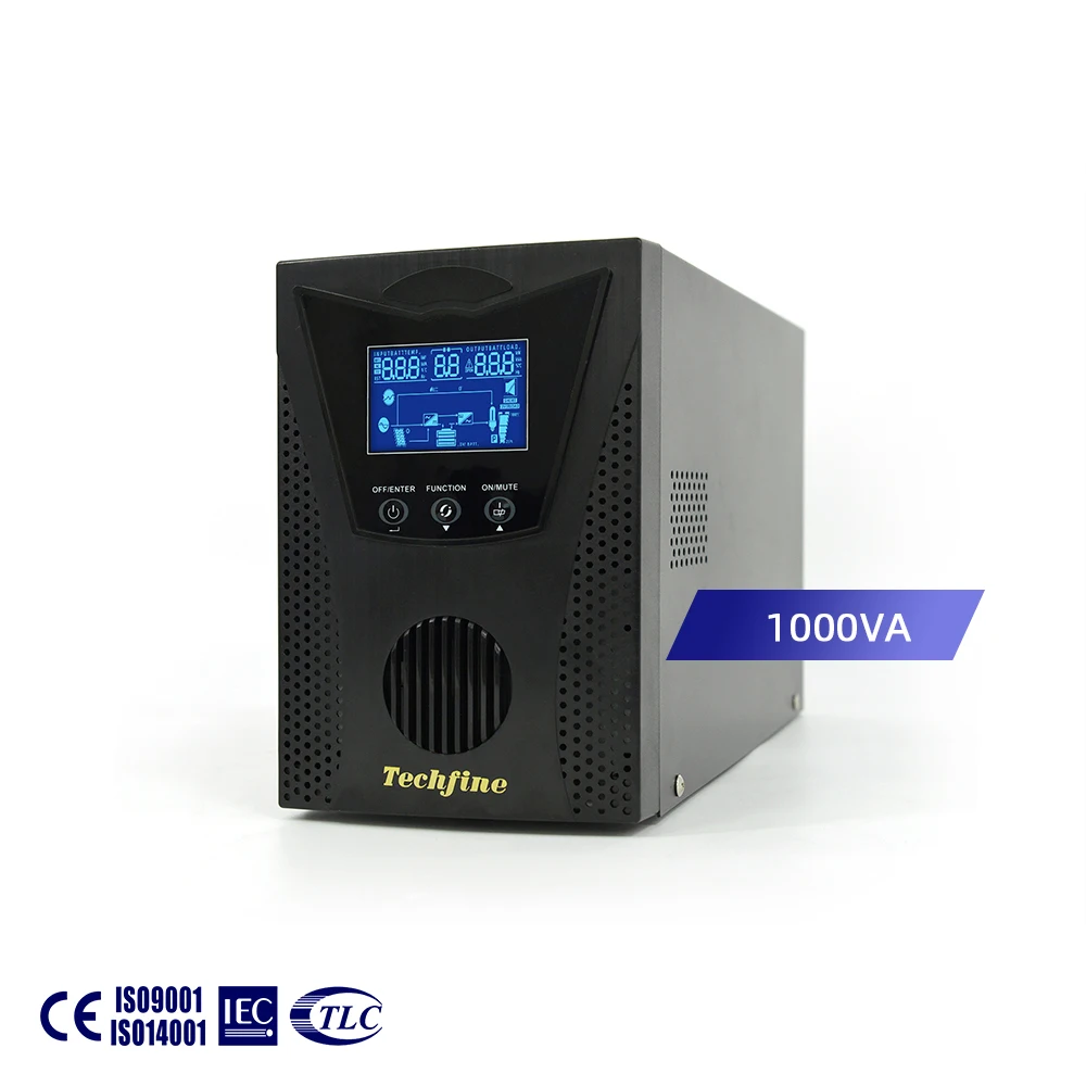 High Frequency Online UPS with Built-in internal Battery 24V 1000VA 800W Online Uninterruptible Power Supply