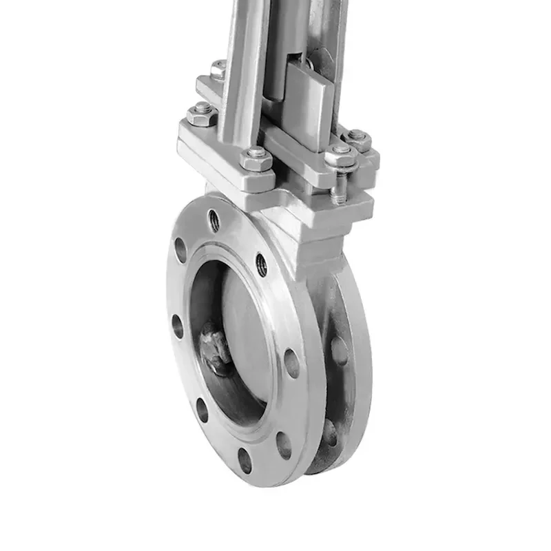 Flange Cast Iron Pneumatic Knife Gate Valve 8 inch Knife Gate Valve Stainless Steel Slurry Knife Gate Valve