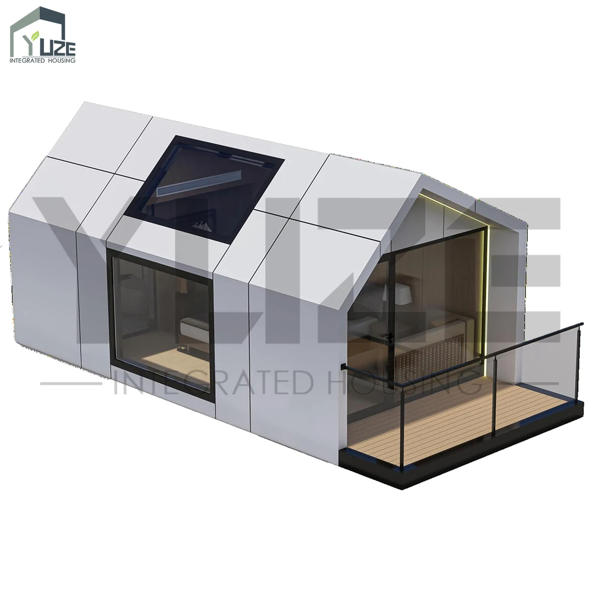 Space Capsule Pod Mobile Room Prefab Outdoor Prefab Space Home with Scenic Star View for Homestay