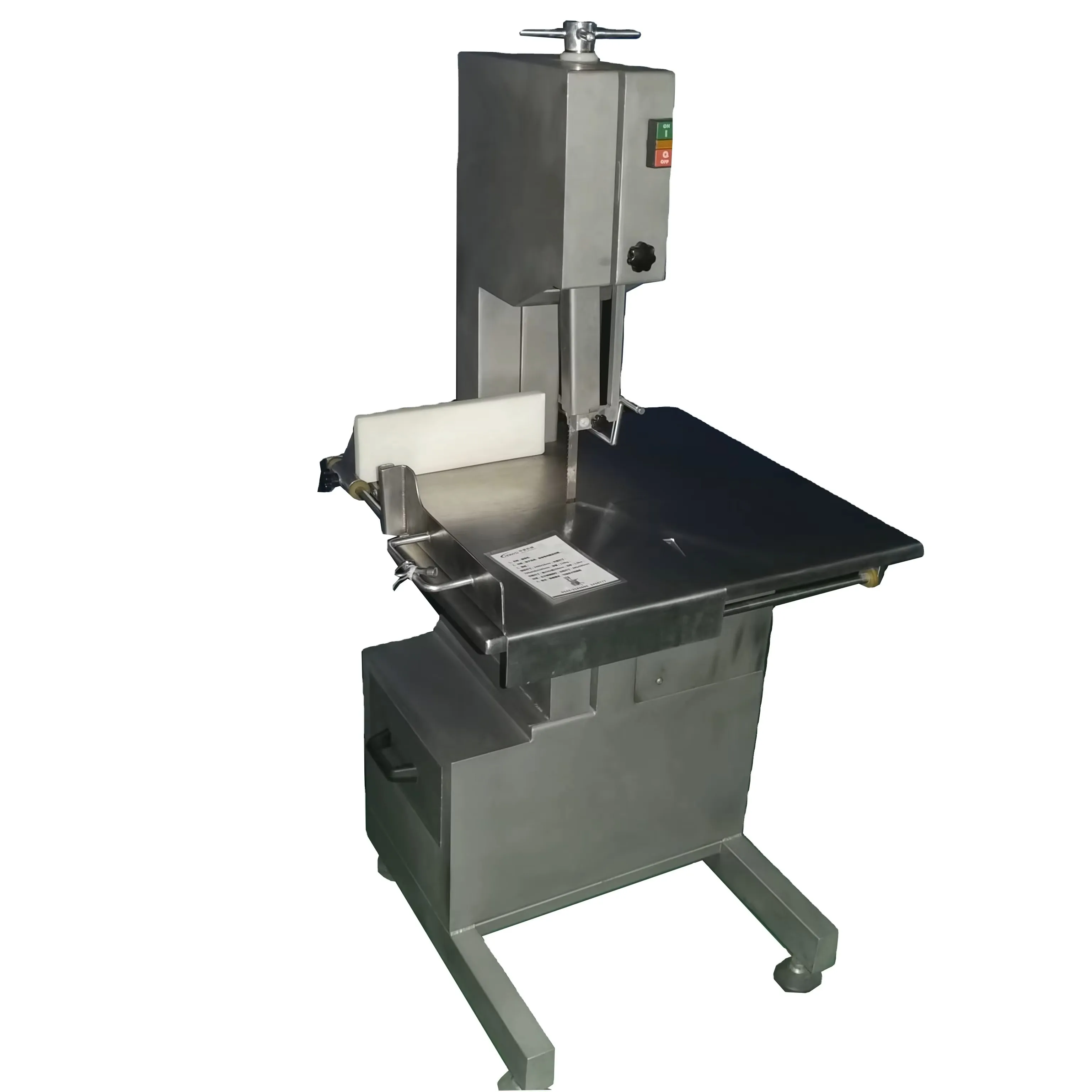 Stainless steel vertical industrial meat and bone cutting machine