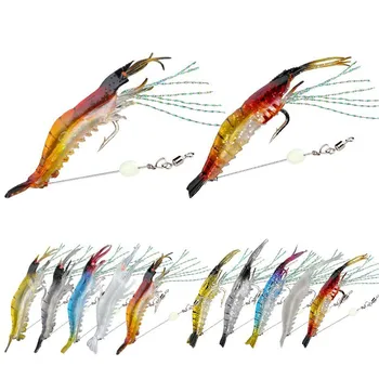 High Simulation Carp Fishing Gear PVC Soft Bait Hook Bionic Shrimp Lure Form Cross-Border Bait Artificial Soft Bait – Soft Lure – view 2