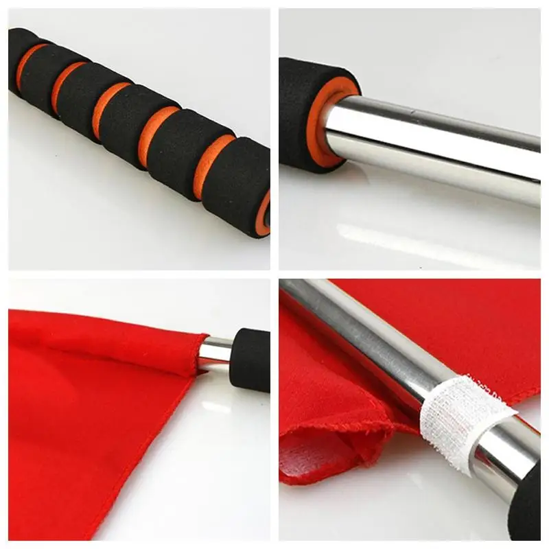 Monyance Racing Flag 4Pcs Warning Signal Flags Traffic Safety Signal Flags Commander Signal Flags Conduct Accessory 17 72x13 78x1 18inches - View #5
