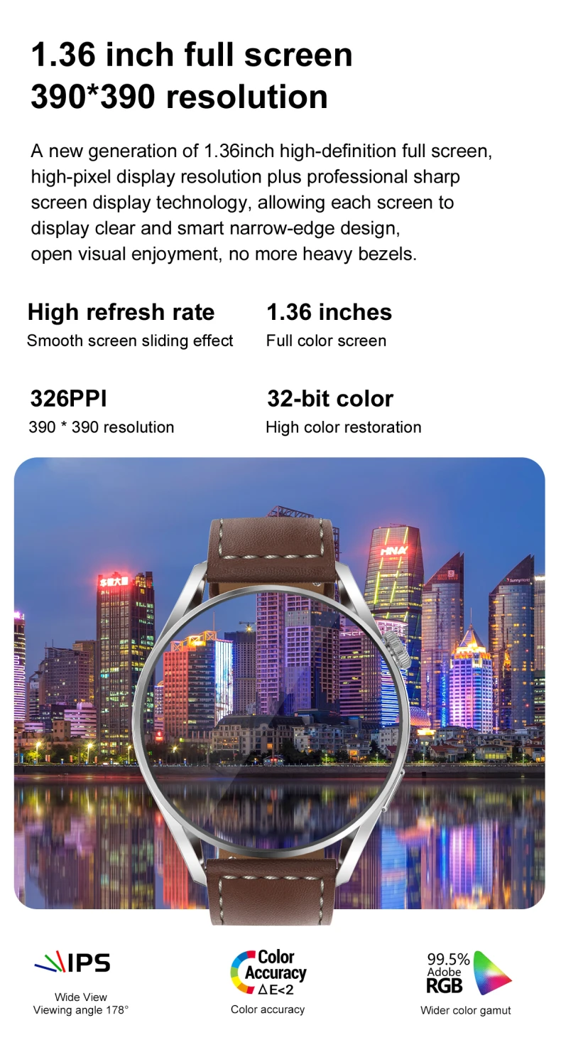 DT3 Pro Smartwatch 1.32 inch Full Round Screen Smart Watch Calling Wireless Charger Rotation Button Wearpro APP DT3 Pro Watch (7).jpg