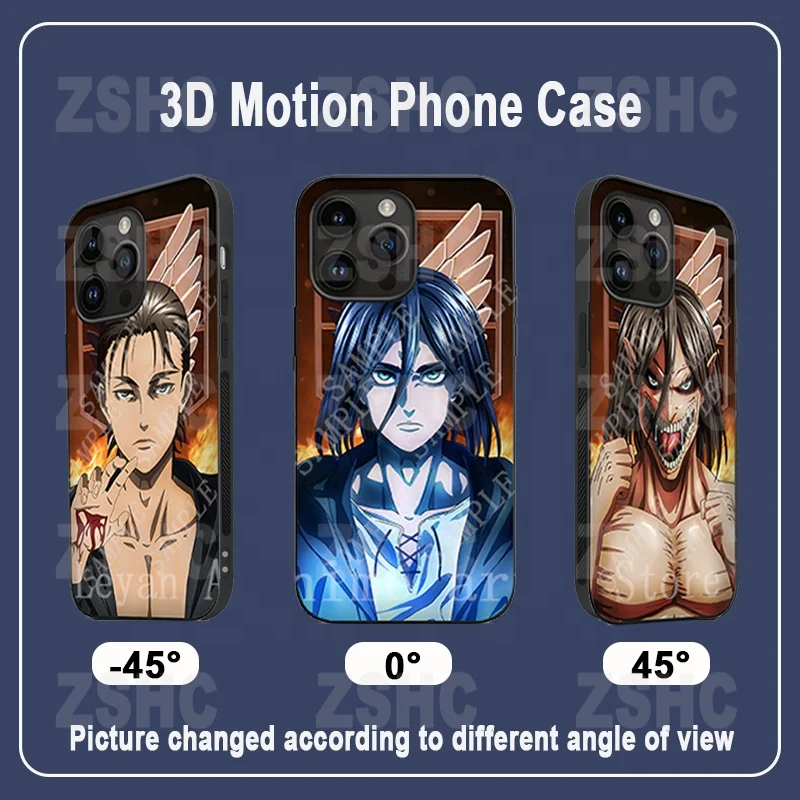 Anime Titan Eren 3D Lenticular Phone Case - Wallet Function, Waterproof, 120 Designs for iPhone - Perfect for Anime Fans Anime Titan Eren 3D Lenticular Phone Case - Wallet Function, Waterproof, 120 Designs for iPhone - Perfect for Anime Fans