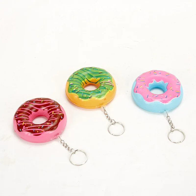 Mini Squishy Fast Food Keychain Toy Slow Rise Stress Relief Toys