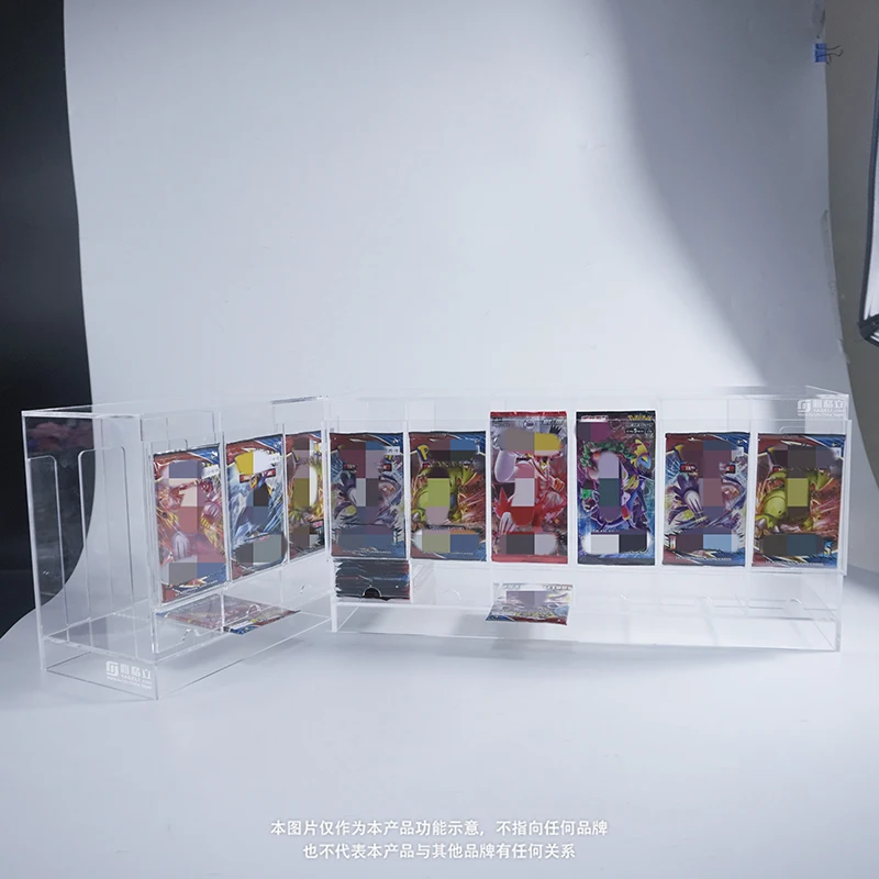 Distributeur de paquets de cartes à collectionner en acrylique pour distributeur de paquets de cartes de jeu TCG Distributeur de paquets de cartes à collectionner en acrylique pour distributeur de paquets de cartes de jeu TCG