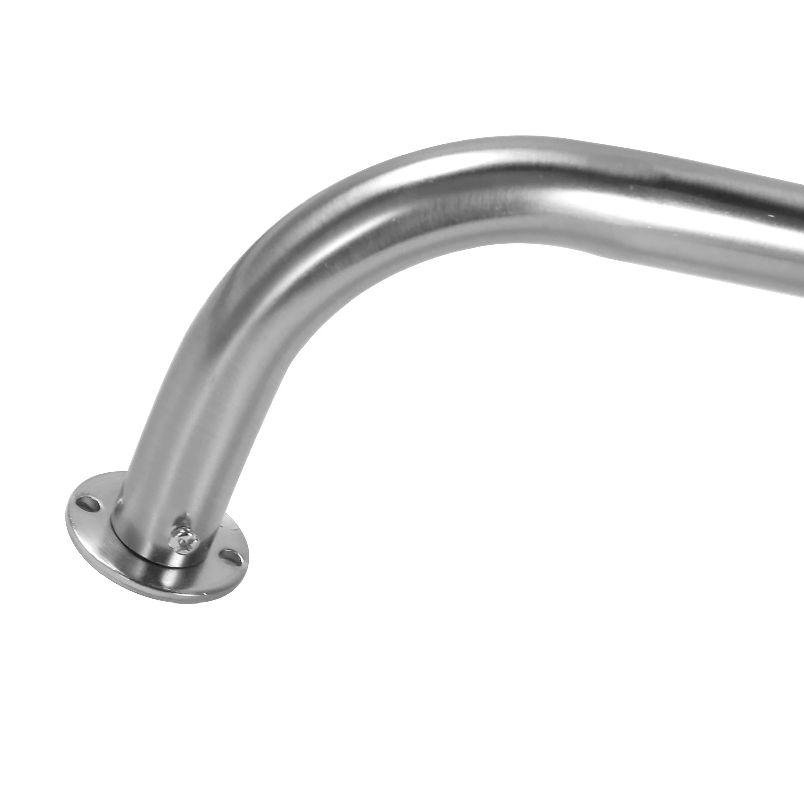 Customizable Steel Curtain Rod with Easy-to-Install Curved Pipe for Window Use in Rooms and Bathrooms