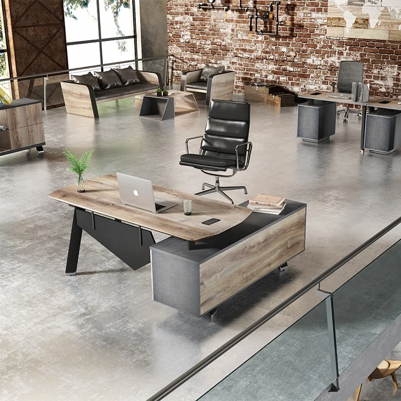 ⭐️クリスマスセール⭐️モダンL字型グレー木製テーブル モダンL字型グレー木製テーブル ベスト モダンL字型グレー木製テーブル