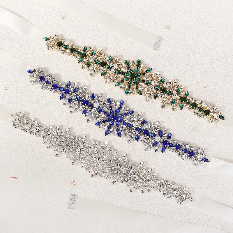 Elegant Bridal Belt Shiny Diamond Rhinestone Wedding Dress Waist Decoration Rhinestone Belts for Bridal Prom Gown Elegant Bridal Belt Shiny Diamond Rhinestone Wedding Dress Waist Decoration Rhinestone Belts for Bridal Prom Gown