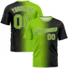 Gradient Style - Black Neon Green  White