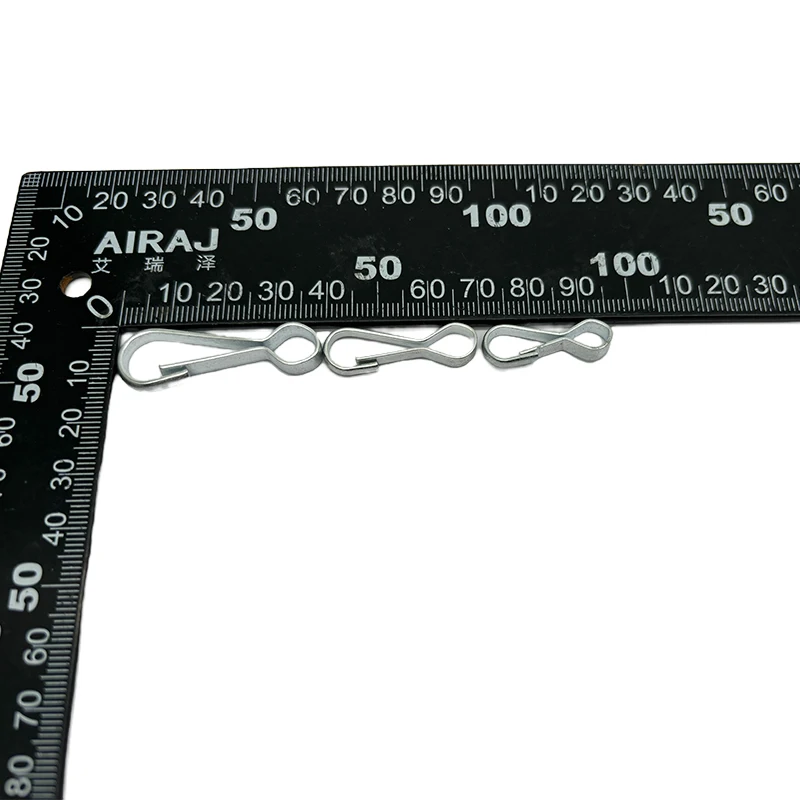 30mm-120mm 4293 Simple Hook Lanyard Metal Spring Clips Snap Hook Lobster Clasp Practical Hook Fittings