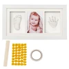 White photo frame+white clay+accessory tools
