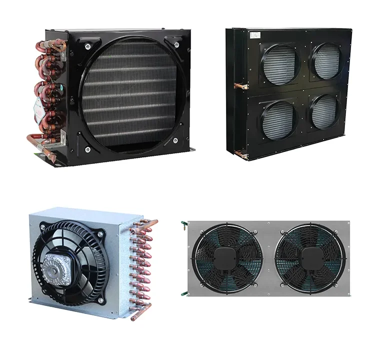 Refrigeration Equipment Condenser Copper Tube Aluminum Fin Condenser ...