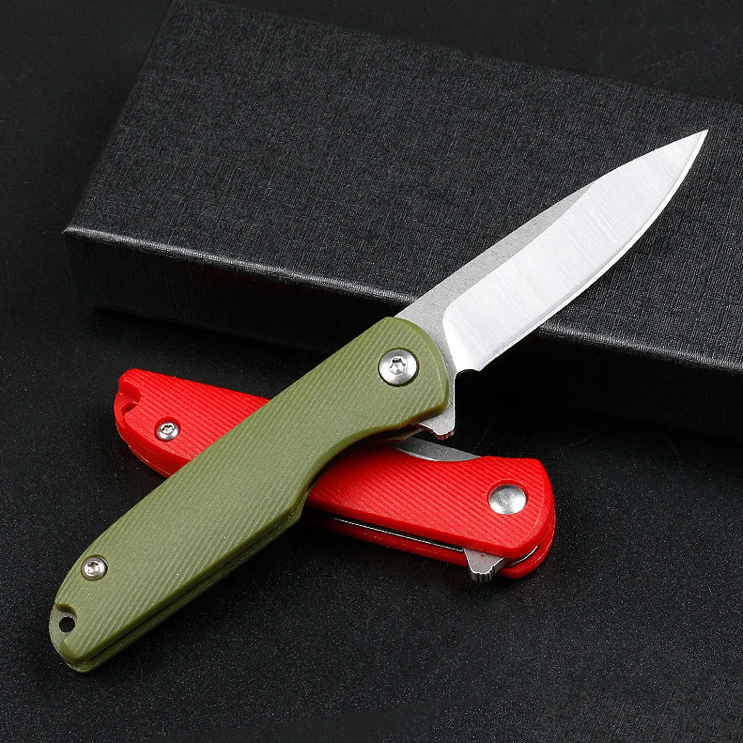 Portable Outdoor Folding Knife With 5CR13 Steel Blade ABS Handle For Camping, Hunting And Multi-purpose Use_voghion.com