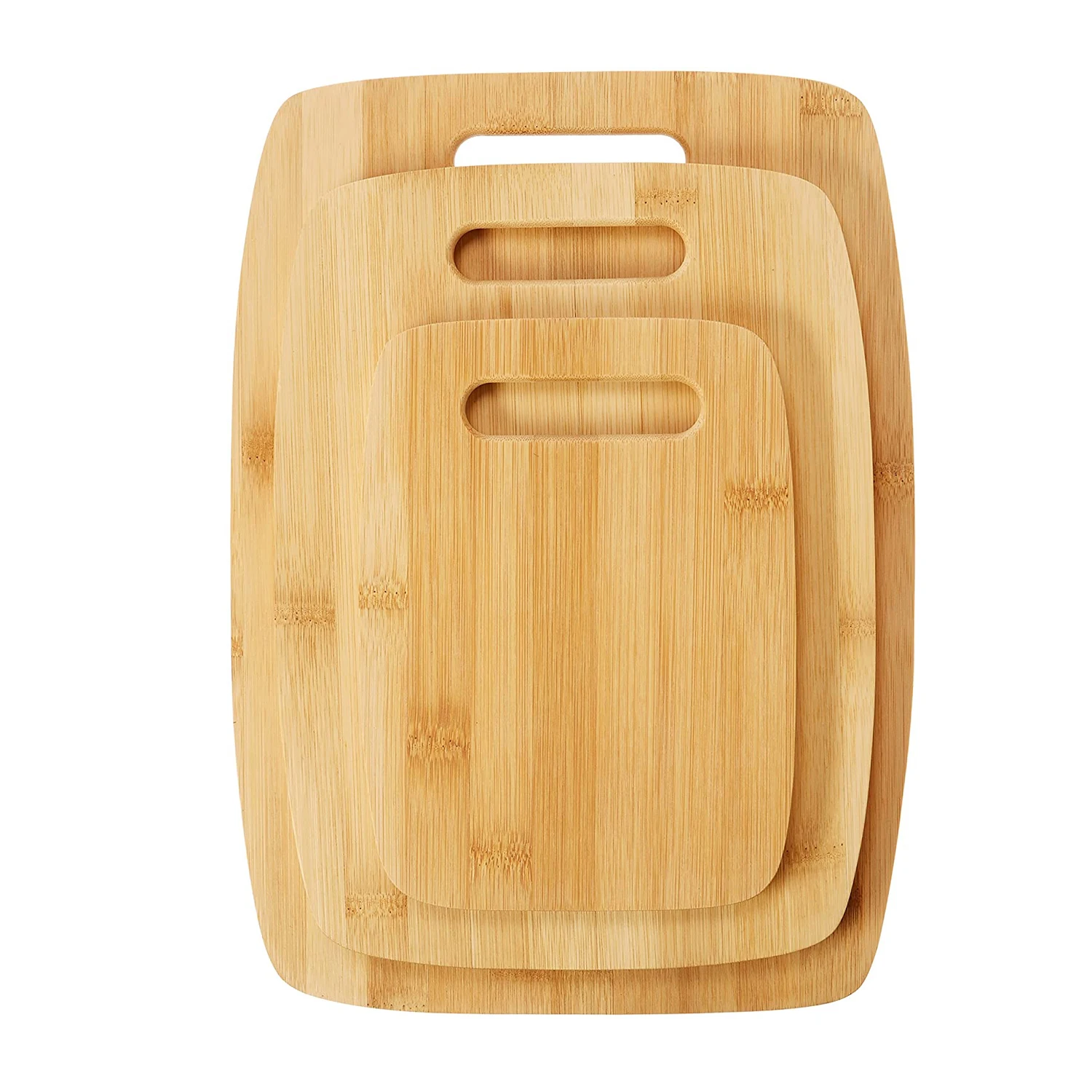 Wholesale Bamboo Cutting Boards Set of 3 Wooden Chopping Board for Kitchen, Meat and Cheese
