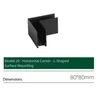 Model20Horizontal Corner  L Concealed Installation